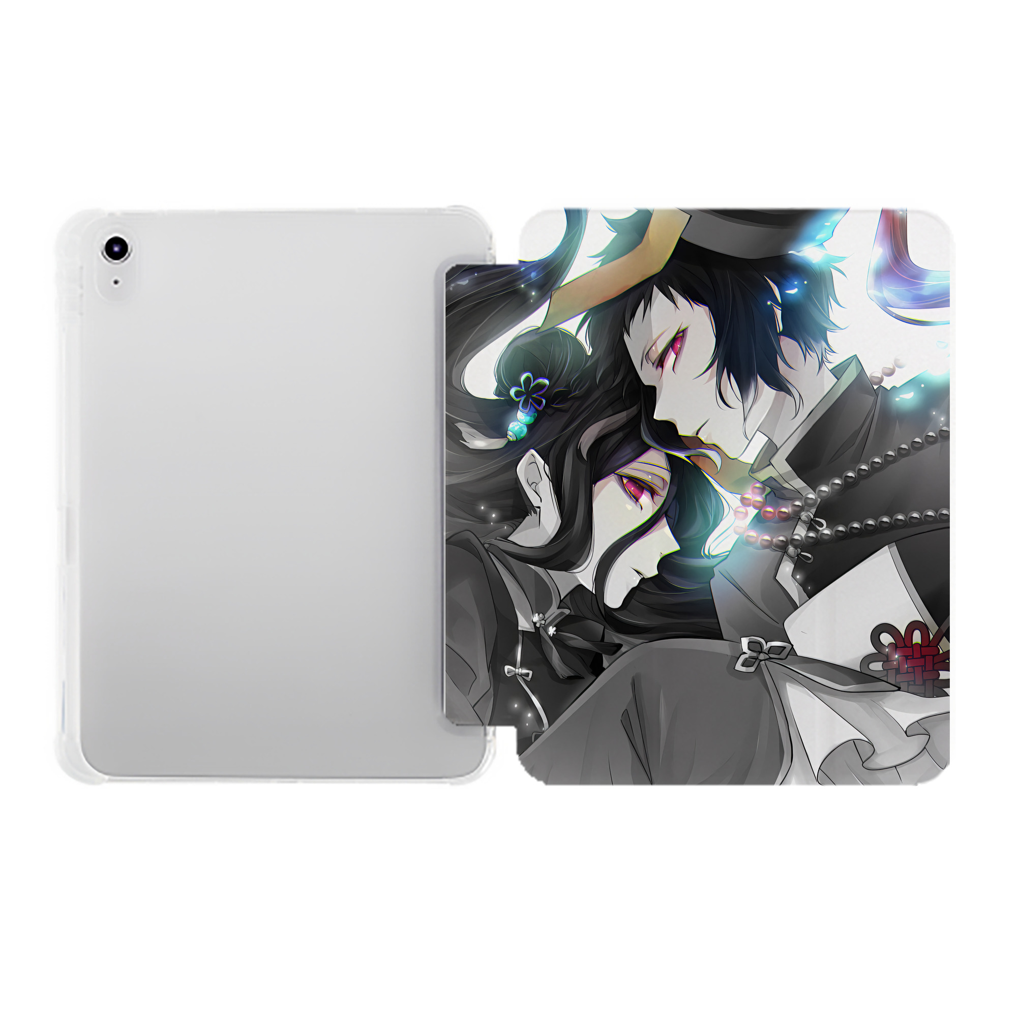 （画像用） 文豪ストレイドッグス Bungo Stray Dogs IPad ケース ペン収納付き 三つ折りスタンド PUレザー×シリコン 対応機種9.5/10.5/10.9インチ